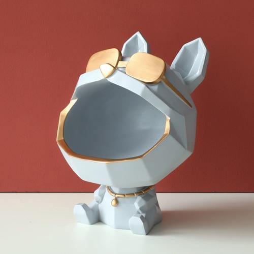 Resin Dog Catchall Dish with Gold Sunglasses, view 8
