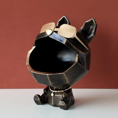 Resin Dog Catchall Dish with Gold Sunglasses, view 11