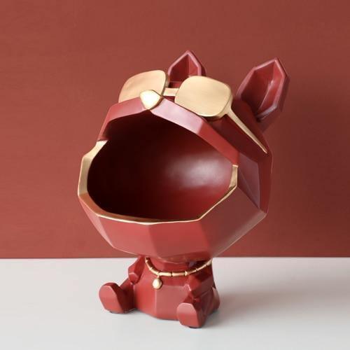 Resin Dog Catchall Dish with Gold Sunglasses, view 10