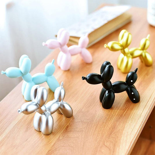 Balloon Dog Resin Sculpture in Five Colors