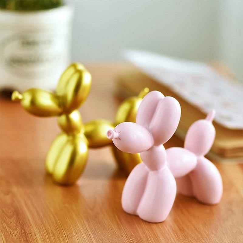 Balloon Dog Resin Sculpture in Five Colors, view 2