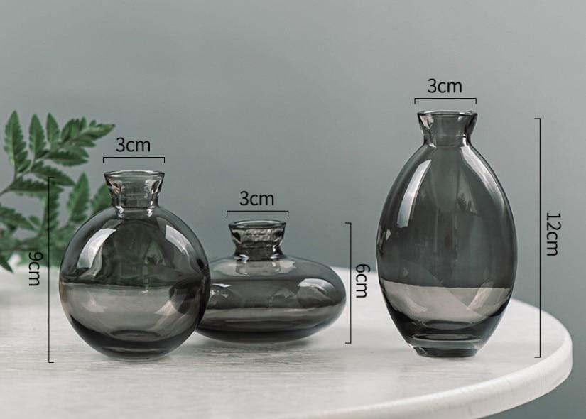 Small Glass Bud Vases, Set of Three, view 8