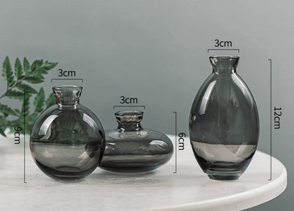 Small Glass Bud Vases, Set of Three, view 8