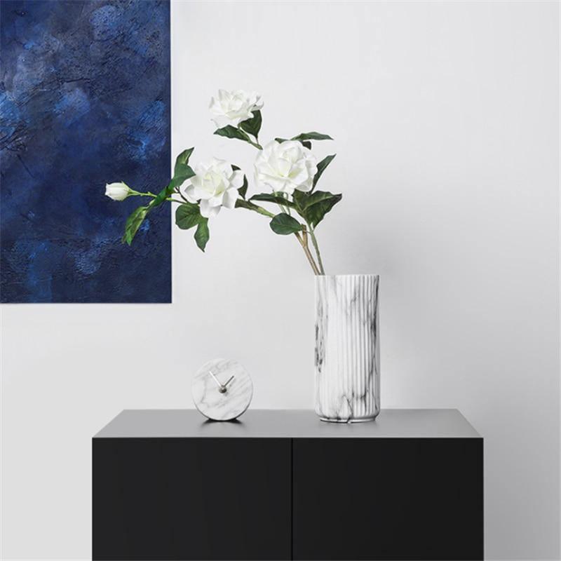 Marbled Ceramic Vase with Nonslip Base, Two Sizes, view 6