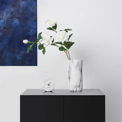 Marbled Ceramic Vase with Nonslip Base, Two Sizes, view 6
