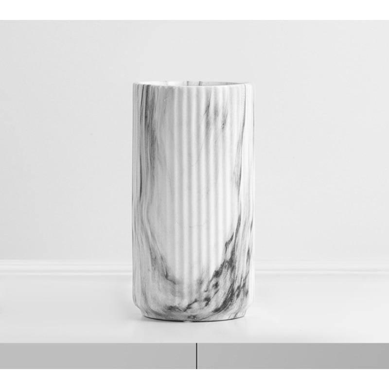 Marbled Ceramic Vase with Nonslip Base, Two Sizes, view 5