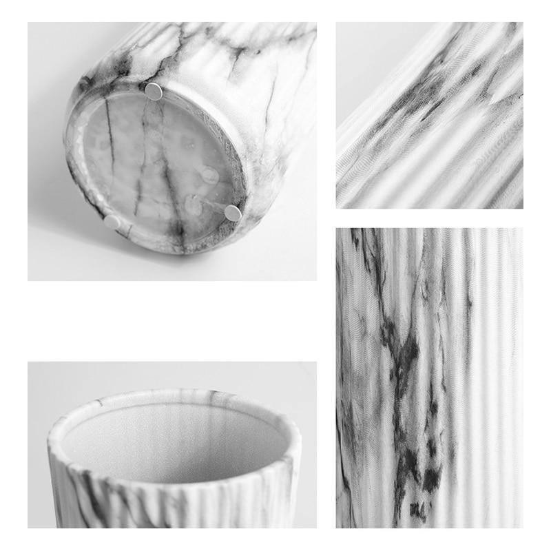 Marbled Ceramic Vase with Nonslip Base, Two Sizes, view 4