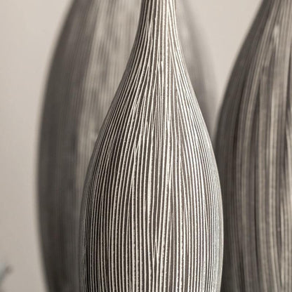 Etched Clay Vase in Three Sizes, 8 to 13 in Tall, view 4
