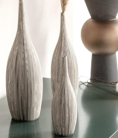 Etched Clay Vase in Three Sizes, 8 to 13 in Tall, view 7