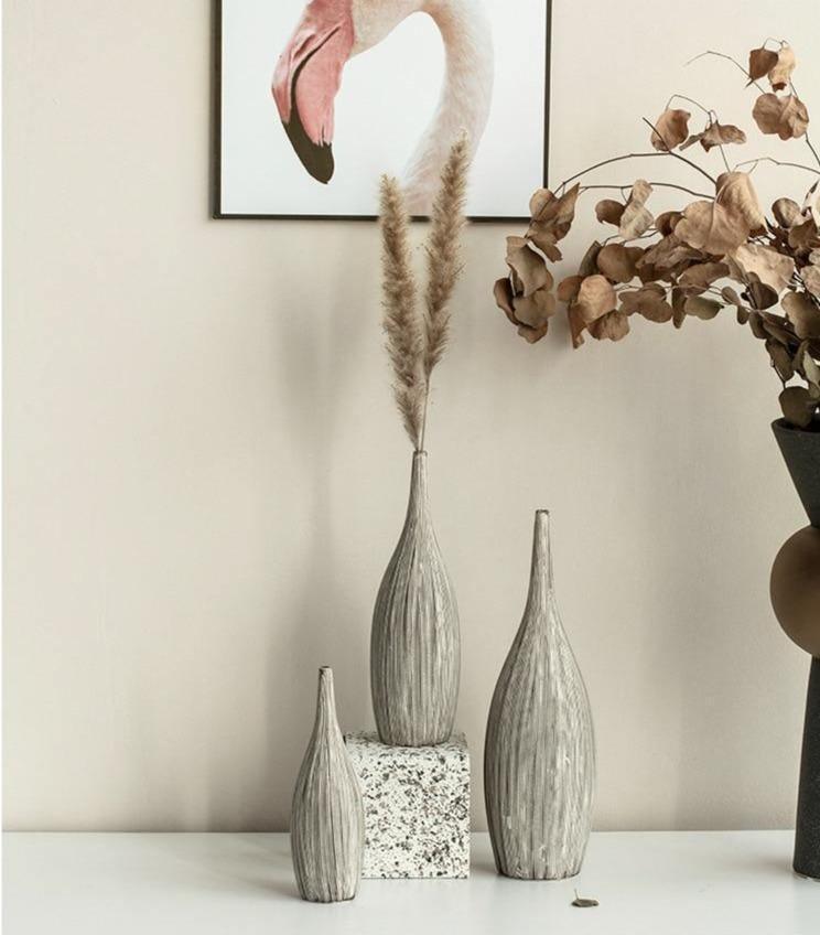 Etched Clay Vase in Three Sizes, 8 to 13 in Tall, view 5