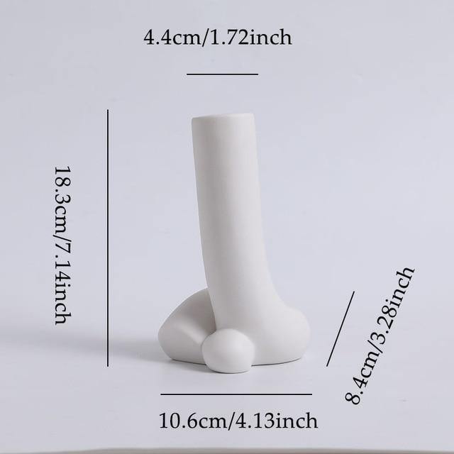 Ceramic Vase in an Abstract Human Form, Three Shapes, view 3