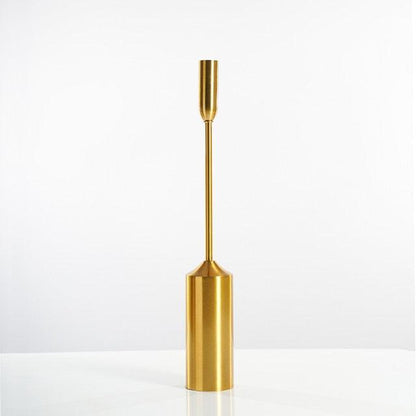 Gold Candle Holders in Six Heights, Singles or Sets, view 10