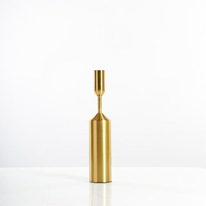 Gold Candle Holders in Six Heights, Singles or Sets, view 9