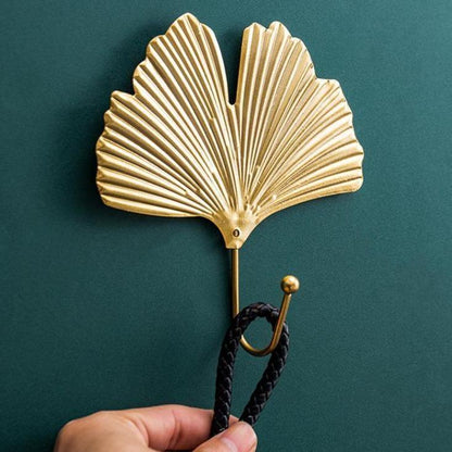 Leaf Shaped Metal Wall Hooks in Six Leaf Styles, view 12