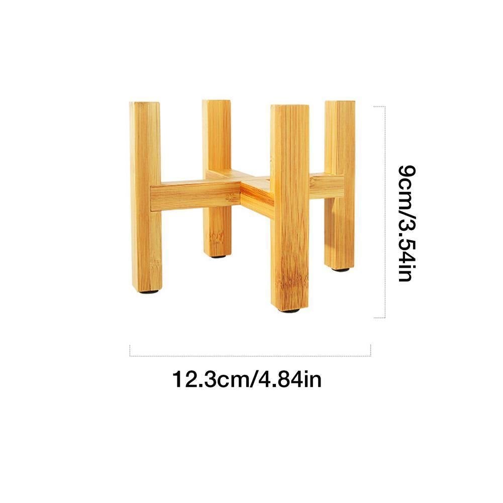 Bamboo Plant Stand with Four Leg Base, view 9