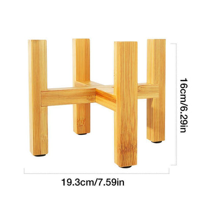 Bamboo Plant Stand with Four Leg Base, view 11