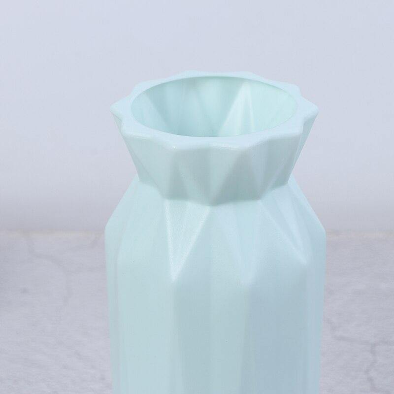 Angular Geometric Plastic Bud Vase, Four Colors, view 5