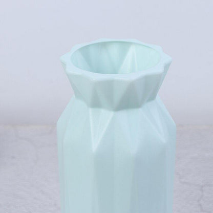 Angular Geometric Plastic Bud Vase, Four Colors, view 5