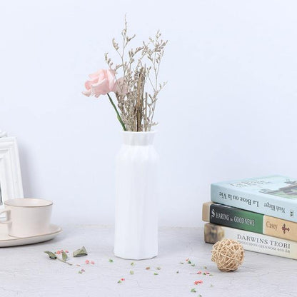 Angular Geometric Plastic Bud Vase, Four Colors, view 9