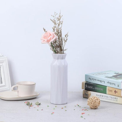 Angular Geometric Plastic Bud Vase, Four Colors, view 10