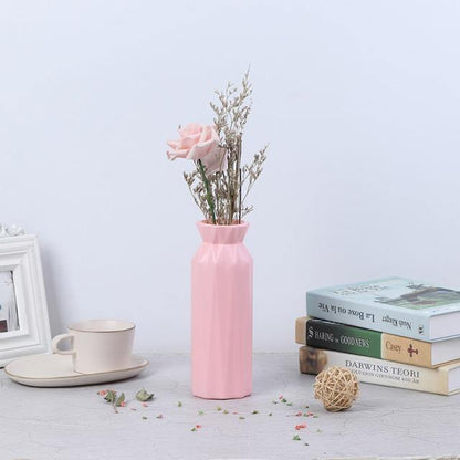 Angular Geometric Plastic Bud Vase, Four Colors, view 7