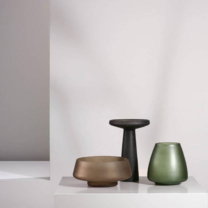 Frosted Borosilicate Glass Vase and Bowl, view 6