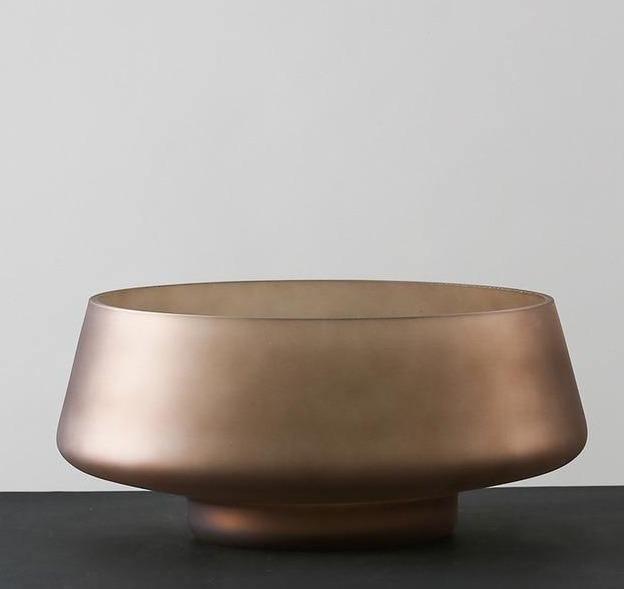 Frosted Borosilicate Glass Vase and Bowl, view 9