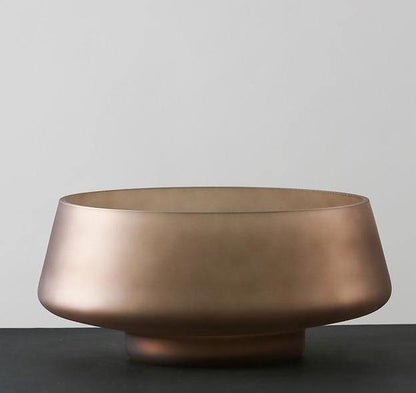 Frosted Borosilicate Glass Vase and Bowl, view 9