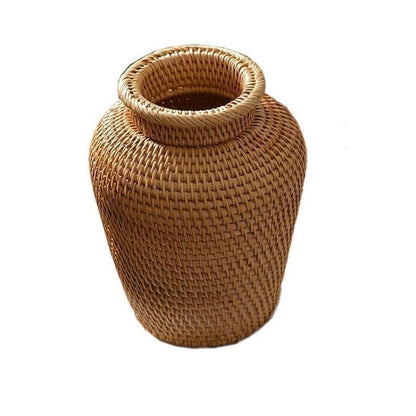 Hand Woven Rattan Vase for Dried Flowers, view 14