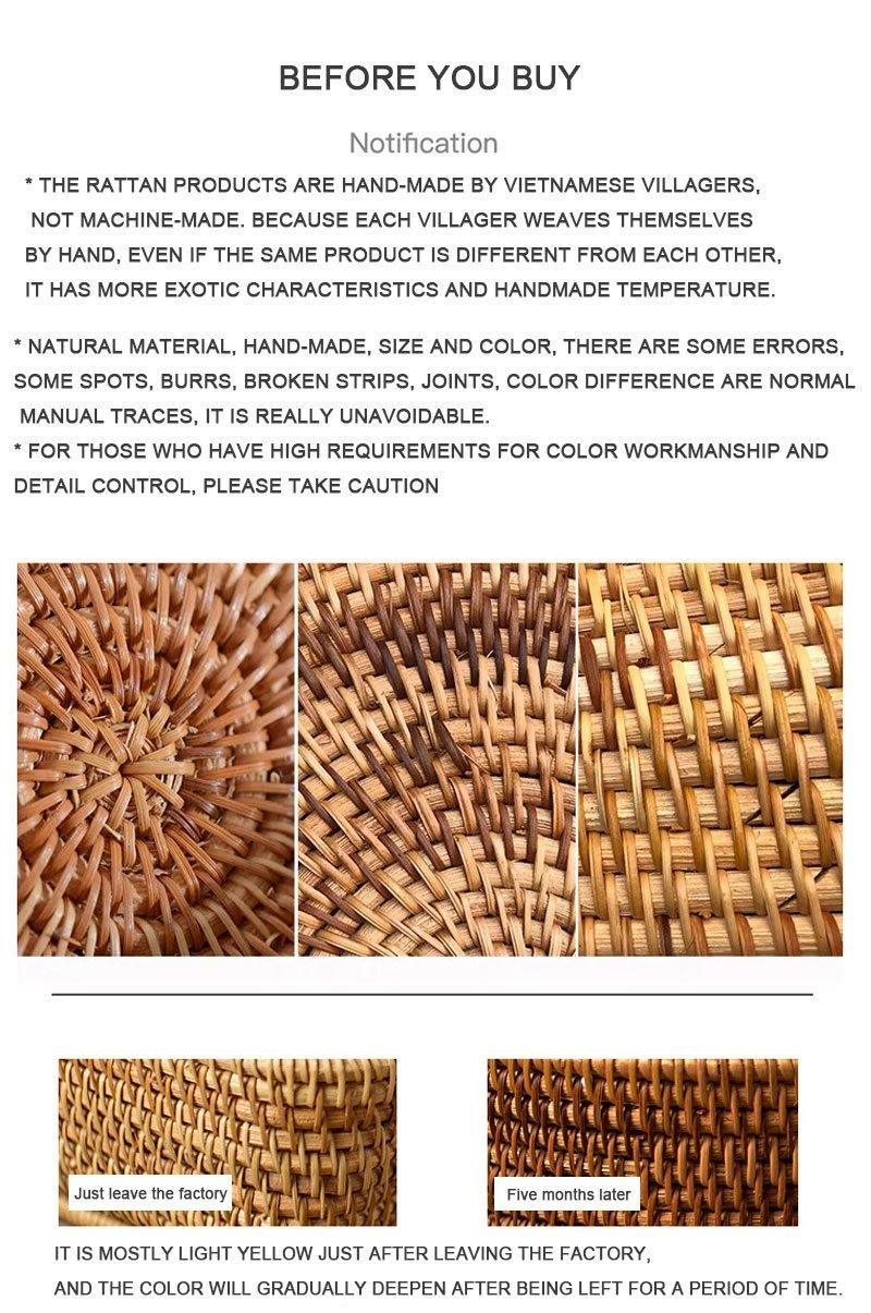 Hand Woven Rattan Vase for Dried Flowers, view 15