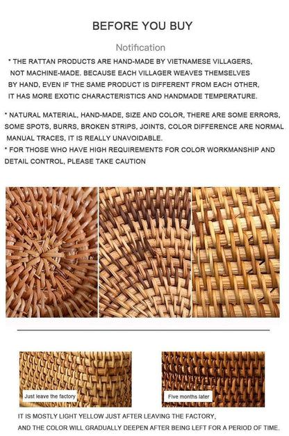 Hand Woven Rattan Vase for Dried Flowers, view 15