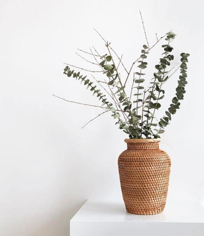 Hand Woven Rattan Vase for Dried Flowers, view 4