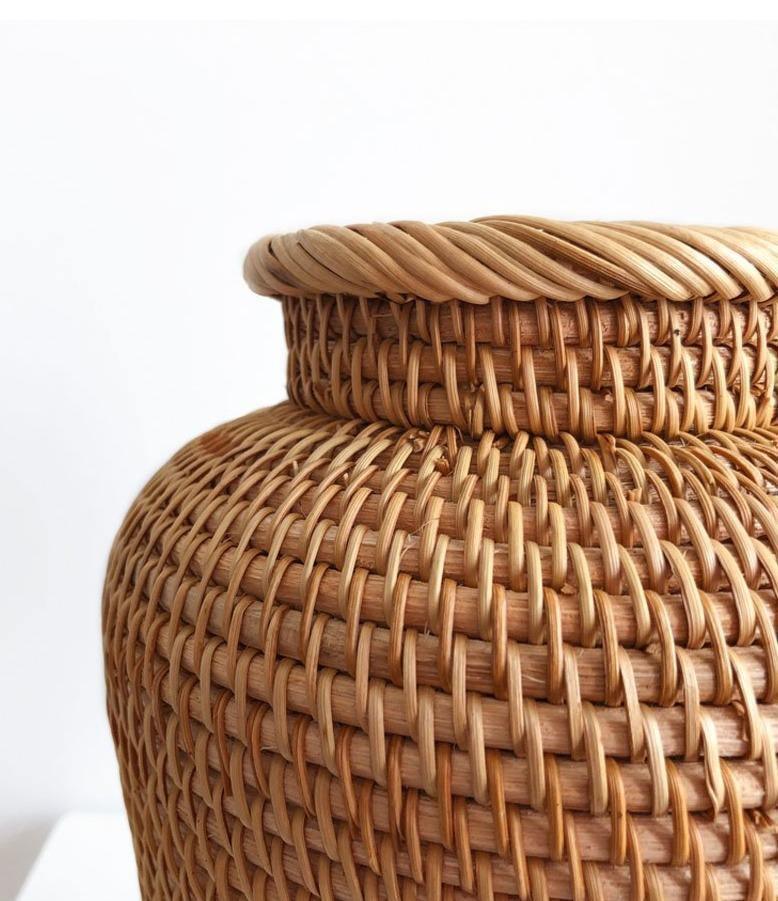 Hand Woven Rattan Vase for Dried Flowers, view 10