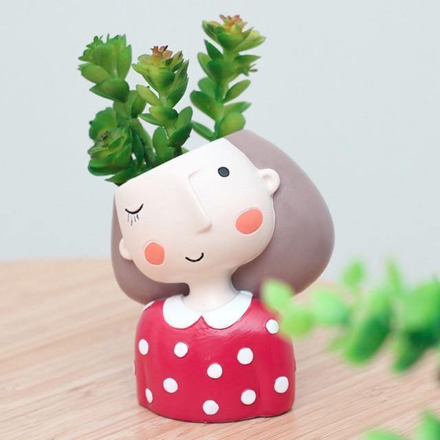 Patterned Plant Pot with Drainage Hole and Plug, view 4