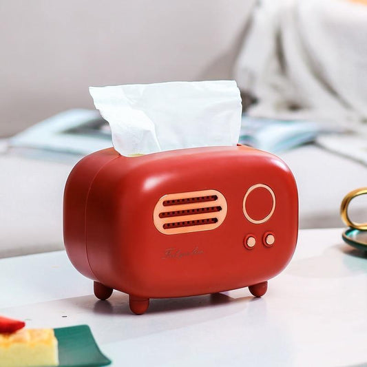 Retro Radio Tissue Box Cover for Standard Boxes