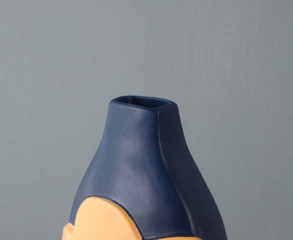 Flower Cutout Ceramic Vase, Six Colors and Sizes, view 17