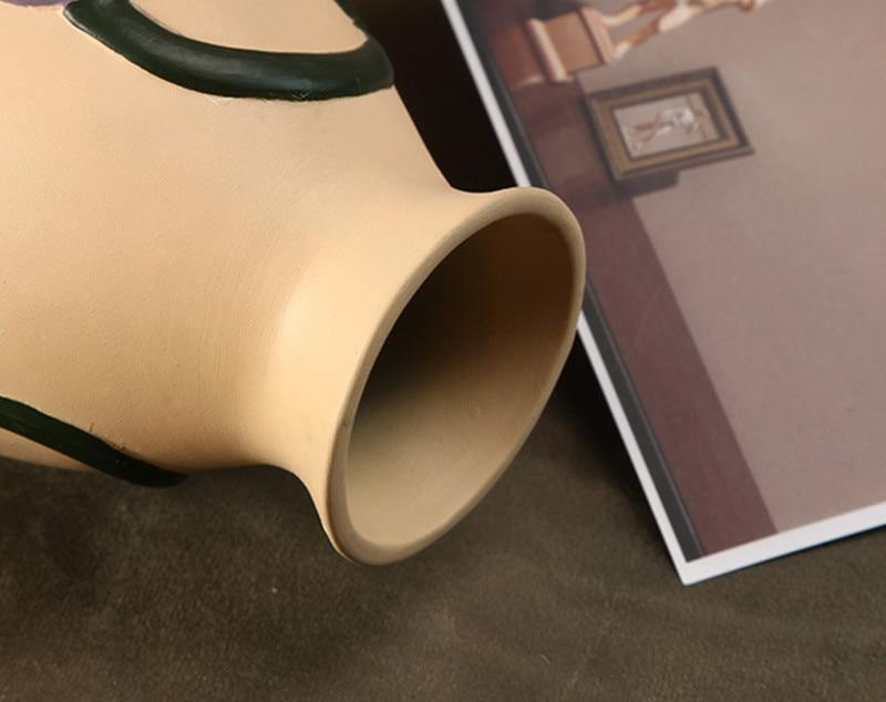 Flower Cutout Ceramic Vase, Six Colors and Sizes, view 14