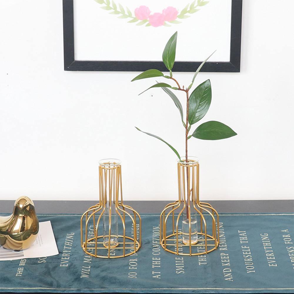 Test Tube Bud Vase with Iron Wire Stand, view 13