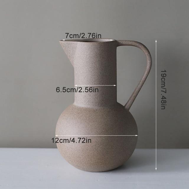 Satin Ceramic Vase in Moon, Round, Open or Pot, view 13