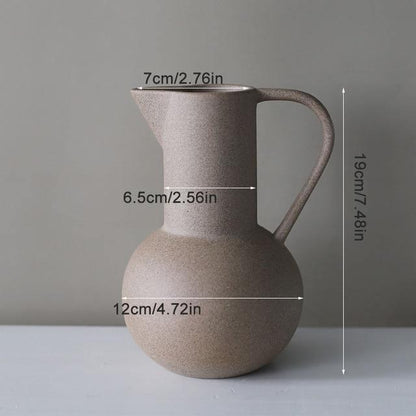 Satin Ceramic Vase in Moon, Round, Open or Pot, view 13