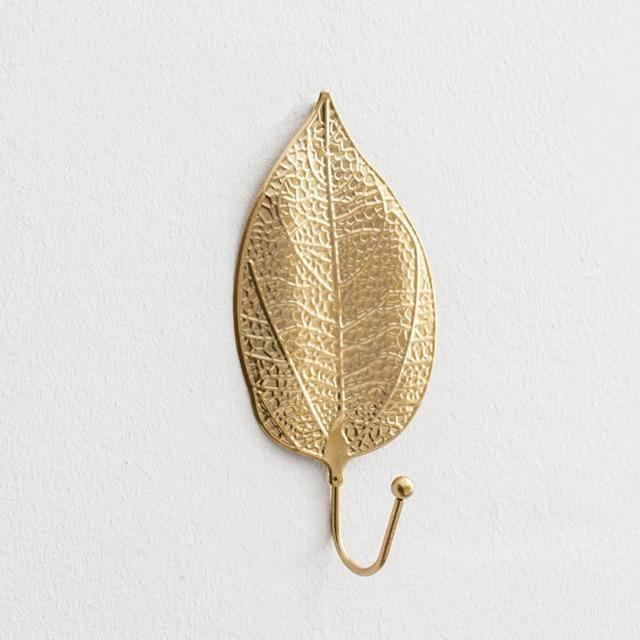 Leaf Shaped Metal Wall Hooks in Six Leaf Styles, view 17