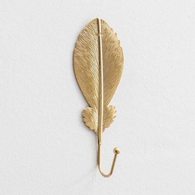 Leaf Shaped Metal Wall Hooks in Six Leaf Styles, view 11