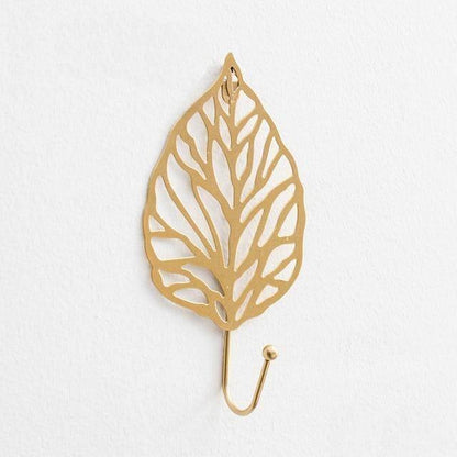 Leaf Shaped Metal Wall Hooks in Six Leaf Styles, view 16