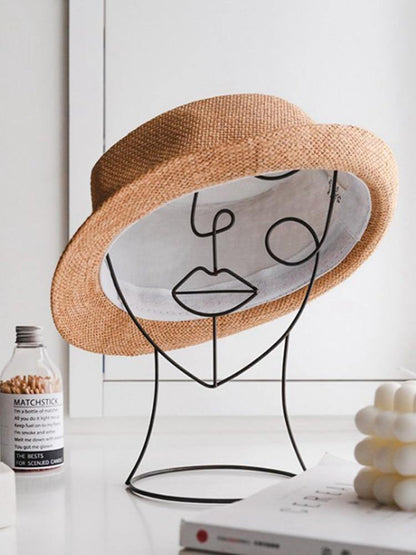 Iron Line Art Face Sculpture, Full or Half Face, view 6
