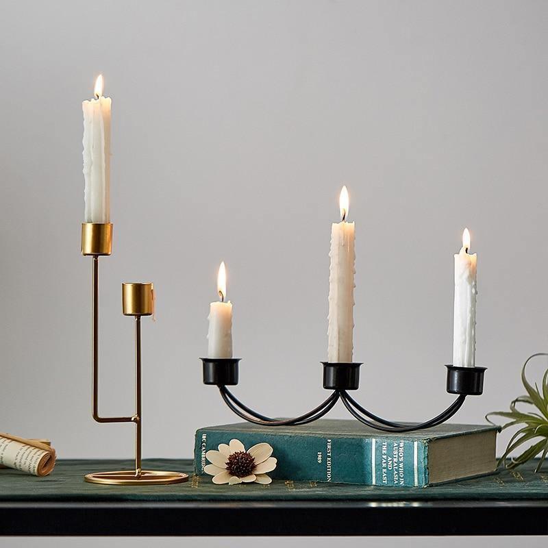 Metal Taper Candle Holders and 2 or 3 Arm Candelabras