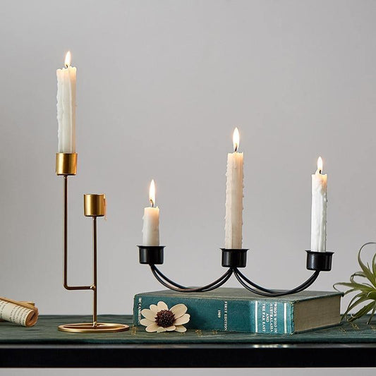 Metal Taper Candle Holders and 2 or 3 Arm Candelabras