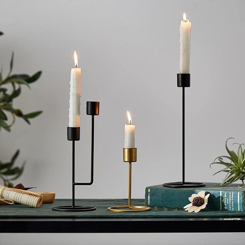 Metal Taper Candle Holders and 2 or 3 Arm Candelabras, view 4