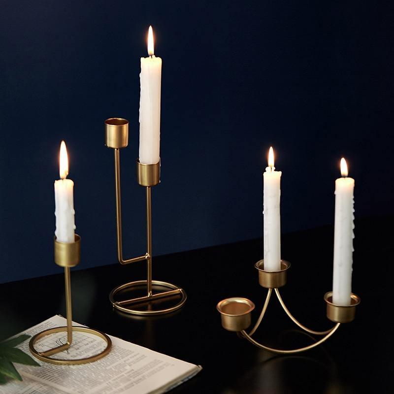 Metal Taper Candle Holders and 2 or 3 Arm Candelabras, view 6