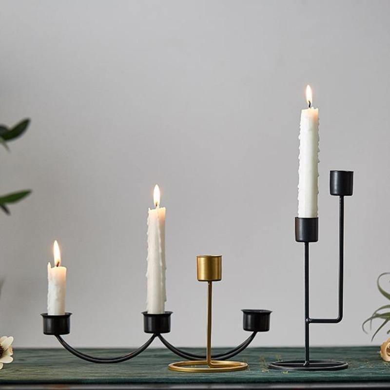 Metal Taper Candle Holders and 2 or 3 Arm Candelabras, view 2