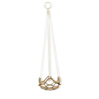 Vegan Leather and Rope Hanging Plant Holder, Two Sizes, view 13